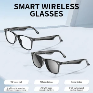 New AI Intelligent Translator Bluetooth Smart Glasses Men