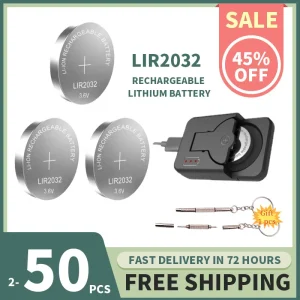 LIR2032 Rechargeable Battery 3.6V 40mAh
